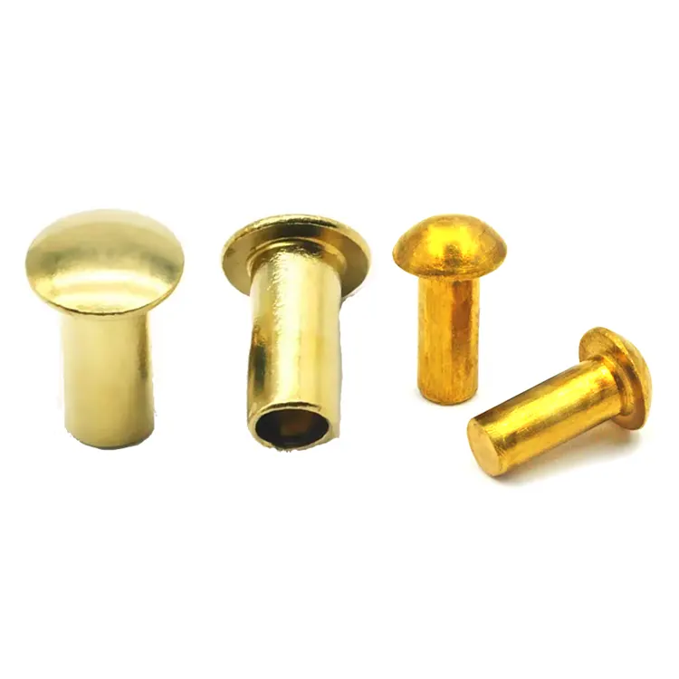 Đinh tán đầu nấm bằng đồng thau