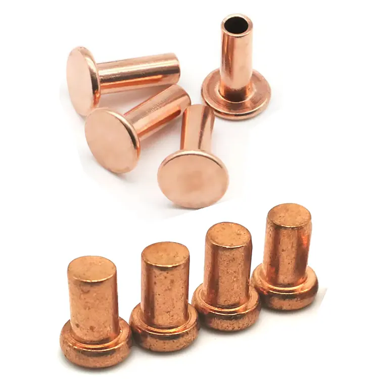 Đinh tán đầu phẳng bằng đồng