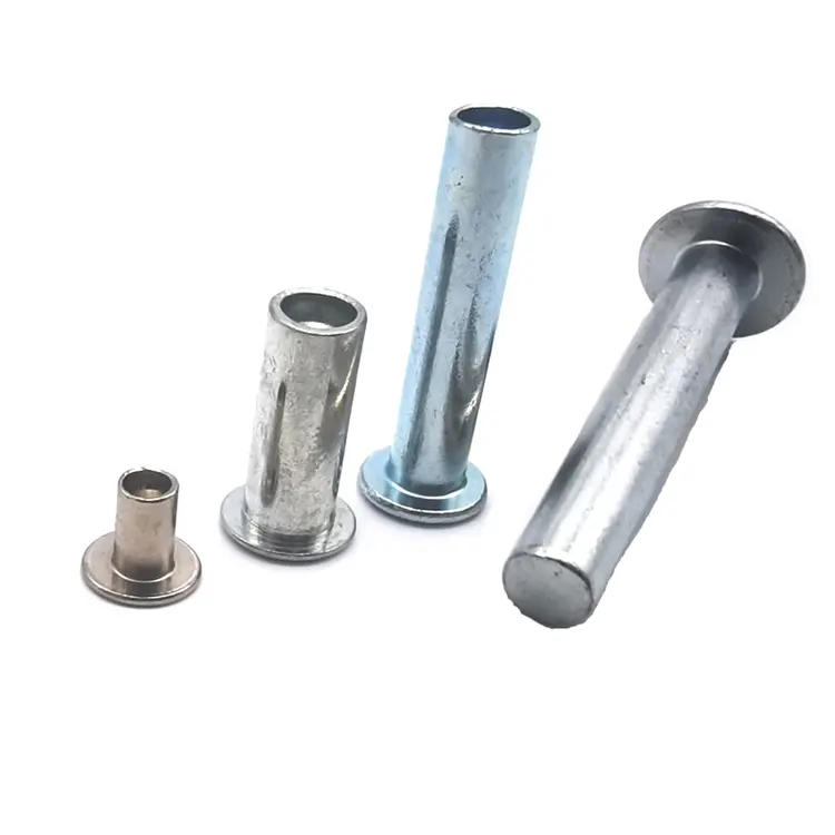 Đinh tán đầu phẳng bằng thép